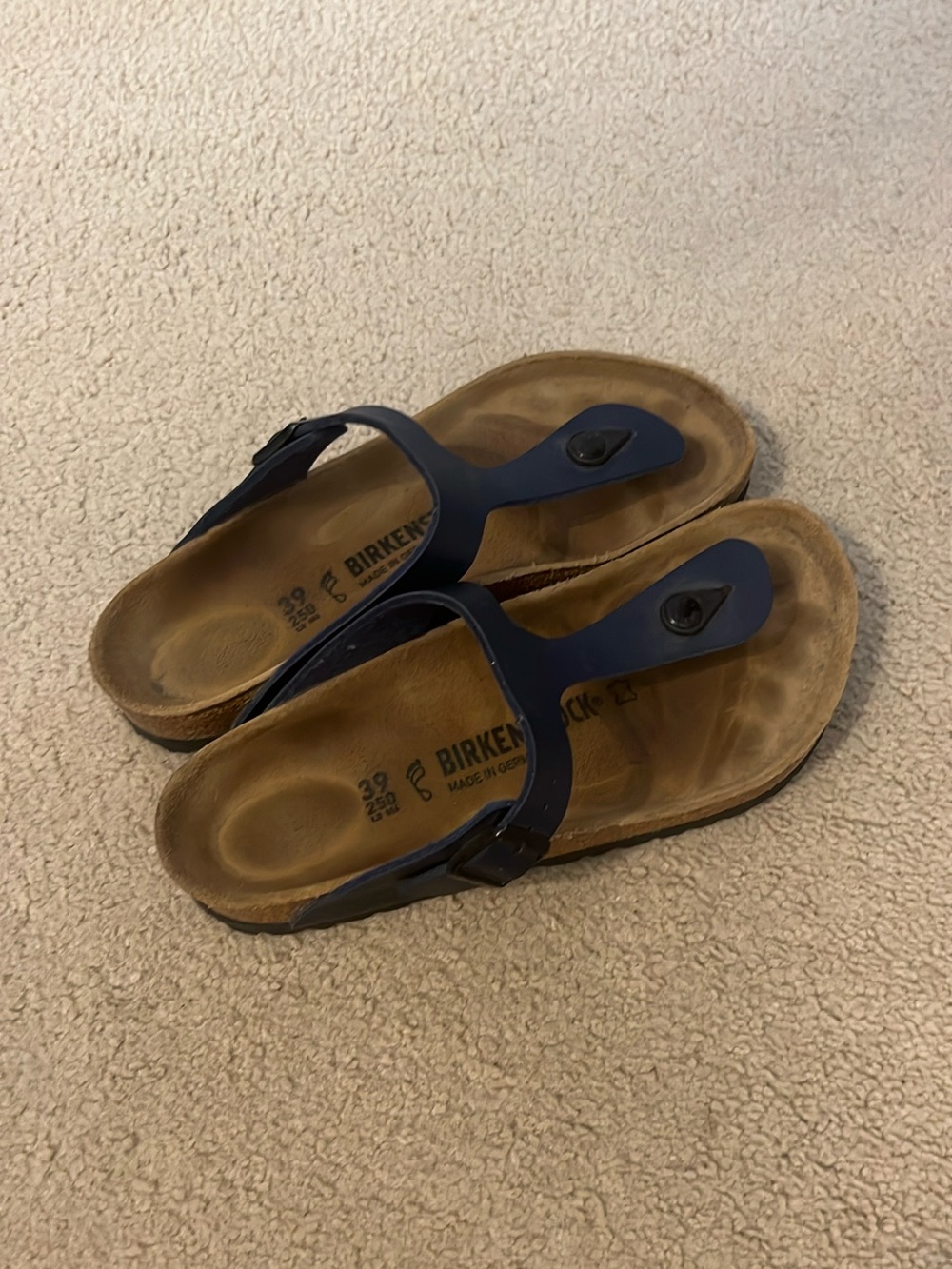 Birkenstock Gizeh Thong Sandals - Navy Blue